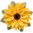 thumbnail image 2 of Nvzi 15.75inch Burlap Wreath with Yellow Sunflower for Wall Window Hanging Decor Front Door Farmhouse (Yellow), 2 of 5