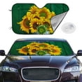 thumbnail image 2 of Haiem Sunflowers in Bucket Car Windshield Sun Shade - Blocks UV Rays Sun Visor Protector, Sunshade to Keep Your Vehicle Cool, Universal Fit SUV Van Sedan-Small, 2 of 7