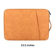 Langgg Laptop Bag Large Protection Notebook Computer Sleeve Handbags Briefcase Bags Women Men Office Business Working Yellow 13.3 Inch
