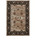 thumbnail image 2 of Contemporary Home Living 2' x 3' Rectangular Floral Scrollwork Area Throw Rug - Cream and Brown, 2 of 4