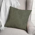 thumbnail image 3 of Creative Products Green Large Leaf Pattern 18 x 18 Spun Poly Pillow, 3 of 3