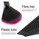 thumbnail image 4 of Spiral Design Plastic Handle Beauty Makeup Brushes Cosmetic Foundation Powder Blush Make Up Brush Toolblack, Red10 Pcs, 4 of 5