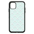 thumbnail image 1 of DistinctInk Custom SKIN / DECAL compatible with OtterBox Symmetry for iPhone 11 (6.1" Screen) - Teal & Pink Rose Pattern, 1 of 5