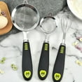thumbnail image 1 of Langgg 3 Pieces Mesh Sugar Sieve Non-Slip Handheld Egg Beater Juice Mixer Sifters Kitchen Baking Pastries Cooking Tools, 1 of 6