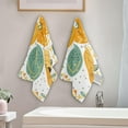 thumbnail image 3 of Dreamtimes Cute Autumn Pumpkins Hand Towels 2 PCS, Ultra Soft and Highly Absorbent, Happy Fall Decorative Fingertip Towel for Home, Bathroom, Kitchen, 28.3"x14.4", 3 of 5