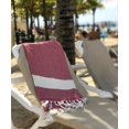thumbnail image 4 of 100 % Coton - Serviette Turque à Chevrons - Peshtemal de Plage de Bain - Design à Chevrons - 37X70 Pouces (Beige) Beige, 4 of 4
