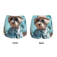 thumbnail image 5 of Lsque Stylish Dog in Denim Outfit Printed Women's Running Shorts with Liner Pockets,Elastic Quick Dry Workout Athletic Gym Yoga Shorts,Womens High Waist Shorts-, 5 of 9
