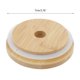 thumbnail image 2 of Unique Bargains 1 Pc Tapa de Taza Reutilizable Sin Agujero & Sello de Silicona para Oficina Tono Madera Madera de Bambú, 2 of 5