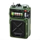 thumbnail image 1 of Radio Portátil Vintage con Dinamo y Manivela Solar, AM/FM/SW, Banda , Radio de Emergencia, Altavoz Bluetooth con Linterna SOS., 1 of 5