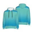 thumbnail image 6 of Bingfone Teal Turquoise Men's Drawstring Hoodie Long Sleeve Pocket Sweatshirts-X-Large, 6 of 6