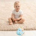 thumbnail image 3 of Hzrsly Baby Car Toy for 12 18 Months, Rattle and Roll Soft Rubber Vehilces for 1 2 3 Year Old Toddlers, Push and Go Friction Powered Car, First Ideal Early Educational Gift for Girls Boys(Blue), 3 of 5