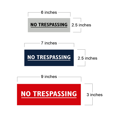 thumbnail image 2 of Basic No Trespassing Sign (Red/Yellow) - Small, 2 of 5