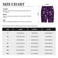 thumbnail image 4 of Daiia Purple Snow Flakes Mens Woven Stretch Pajama Short,Short Pajama Pants-Medium, 4 of 7