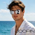 thumbnail image 3 of Joopin Polarized Clip On Sunglasses Over Eyeglasses for Men Women UV Protection(Mirrored Silver), 3 of 9