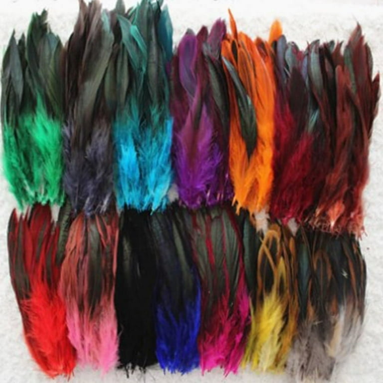 50Pcs Lot Natural Color Rooster Feathers 6-8 Inch Pheasant Chicken Feather  Craft