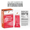 thumbnail image 2 of Gatorade Hydration Booster Electrolyte Drink Mix Powder, Strawberry Watermelon, 2.1 oz, 6 Pack, 2 of 7