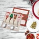 thumbnail image 1 of Mini Juego de Cuchara y Tenedor Navideños | Cubiertos de Postre de Acero Inoxidable Dorados y Plateados | Caja de Regalo Portátil | Utensilios para Café, Té y Sopa | Vajilla Festiva para Familias y F, 1 of 6