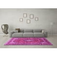 thumbnail image 3 of Ahgly Company Indoor Round Medallion Pink Traditional Area Rugs, 7' Round, 3 of 4