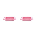 thumbnail image 4 of Wosthever Colador Escurridor extensible ajustable Escurridor plegable Herramienta Platos Palillos Secado Hogar Cocina Colador Rosado 2piezas, 4 of 6
