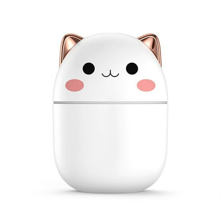 

200Ml Humidifier Cute Diffuser with Night Light Cold Mist for Bedroom Car Plants Purifier Humidifier Room C
