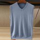 thumbnail image 1 of pstuiky Camisetas sin mangas para hombre, Suéter camisola sin mangas de color liso con cuello en V para hombre Tops elegantes para mujer m, 1 of 4