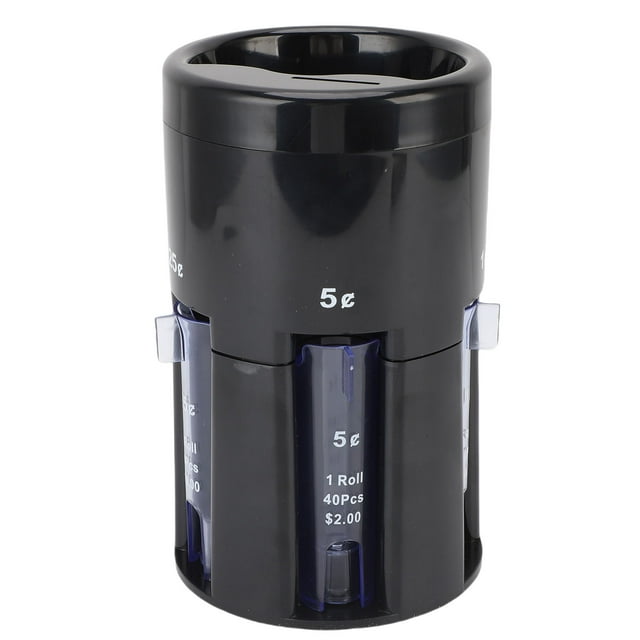 Coin Sorter Counter Holder, Easy Operating Coin Sort Machine High Efficiency Space Saving Compact Size for Bank