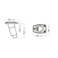 thumbnail image 2 of 7" Black Aqua Signal Series 20 Polycarbonate Plug in Pole, 2 of 2