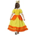 thumbnail image 2 of Girls Princess Peach Costume Dress Halloween Cosplay Dress Up with Accessories, Size for 2-9 year, 2 of 5