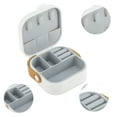thumbnail image 3 of Unique Bargains Square Multi-Function Jewelry Box Organizer for Storing Nordic White, 3 of 5