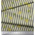 thumbnail image 3 of Soimoi Purple Rayon Fabric Cactus & Stripe Decor Fabric Printed Yard 42 Inch Wide, 3 of 3