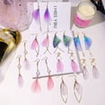 thumbnail image 2 of Versión coreana de pendientes hechos a mano de temperamento literario retro, pendientes de perlas, alas de mariposa de tul, pendientes de gancho para la oreja con alas de mariposa, 2 of 6