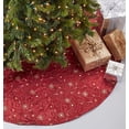 thumbnail image 2 of Fennco Styles Sequins Burgundy 72" Tree Skirt, 2 of 4