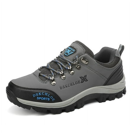 

Mens Winter Hiking Shoes Fully Fur Lined Trekking Backpacking Water Resistant Anti-Slip Casual Outdoor