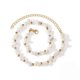 thumbnail image 3 of Necklaces White Crystal Raw Stone Necklace for Women Xmas, 3 of 3