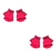 thumbnail image 3 of Qarigey 1 par de guantes sin dedos cómodos accesorios de ropa de Color sólido medio dedo niñas niños guantes para invierno rosa rojo Rosa roja 2piezas, 3 of 6