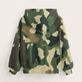 thumbnail image 4 of Gpaecead Hoodies For Teen Girls Casual V-Neck Camouflage Long Sleeve Sweatshirts with Pockets 5 Years Army Green, 4 of 4