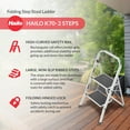 thumbnail image 2 of Open Box Hailo 2-Tread Household Step Stool, 11.8" Wide Step, 330 lb Capacity, 2 of 11
