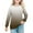 #0290-Khaki, variant on Favoffer Girls Long Sleeve Shirts Kids Crewneck Soft Tunic Tops Basic Casual T-Shirts 5-14 Years with Pocket