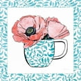 thumbnail image 2 of Grove, Beth 12x12 Black Ornate Wood Framed with Double Matting Museum Art Print Titled - Floral Teacup II Vine Border, 2 of 4