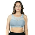 thumbnail image 2 of Women's Parfait P5542 Active Breeze Wireless Sports Bra (Black 32DD), 2 of 9
