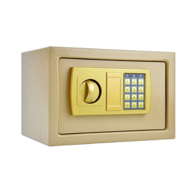 Digital Safe Box Mini Steel Safes Money Bank Small Household Password Key Safety Security Box Keep Cash Jewelry Document ,Easy Installation