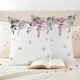 thumbnail image 3 of Spring Red Pillow Covers 2 Pack Eucalyptus Leaves Pillowcase Waterproof Outdoor Throw Pillow Cover for Patio Garden Square Cushion 24”x24”, 3 of 9
