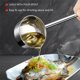 thumbnail image 5 of Cucharón de sopa pequeño SUS304, cuchara profunda de metal de acero inoxidable con boquilla para verter, salsas de mango largo de 2 oz, juego de 2 paquetes (10,5 pulgadas), 5 of 5