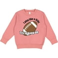 thumbnail image 2 of Inktastic Football Like a Girl Toddler Sweatshirt, 2 of 4