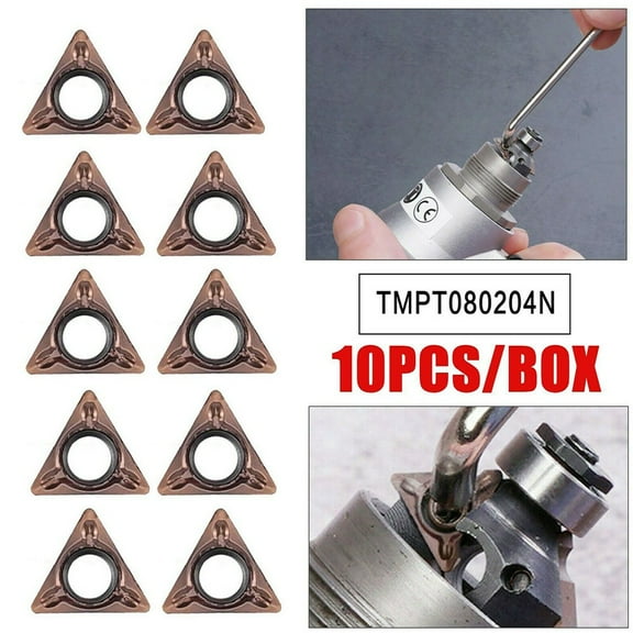 Performance Driven And Replaceable Tmpt080204N Carbide Turning Inserts For Pneumatic Chamfering Machine Pack Of 10