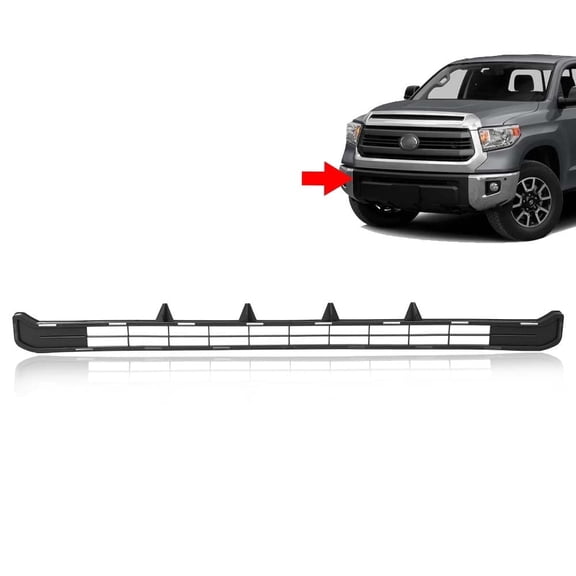 PIT66 1Pcs Lower Bumper Grille Grill New Fit For 14-21 Toyota Tundra Textured Black Plastic