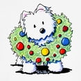 thumbnail image 3 of CafePress - Kiniart Westie Wreath Sweatshirt - Crew Neck Sweatshirt, 3 of 4