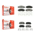 thumbnail image 1 of SIM Front Rear Semi-Metallic Brake Pads Kit for Car 2017-2020 Acura MDX KSM-100515, 1 of 8