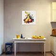 thumbnail image 5 of ZHONGYUTONG Fruit Wall Art Grape Pear Apple Canvas Picture Watercolor Tropical Fruit Painting for Kitchen Dining Room Decor Framed (12.00" x 12.00"), 5 of 5
