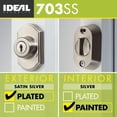 thumbnail image 3 of Cerrojo de seguridad con llave ideal para puertas contra tormentas y mosquiteras, 3 of 4